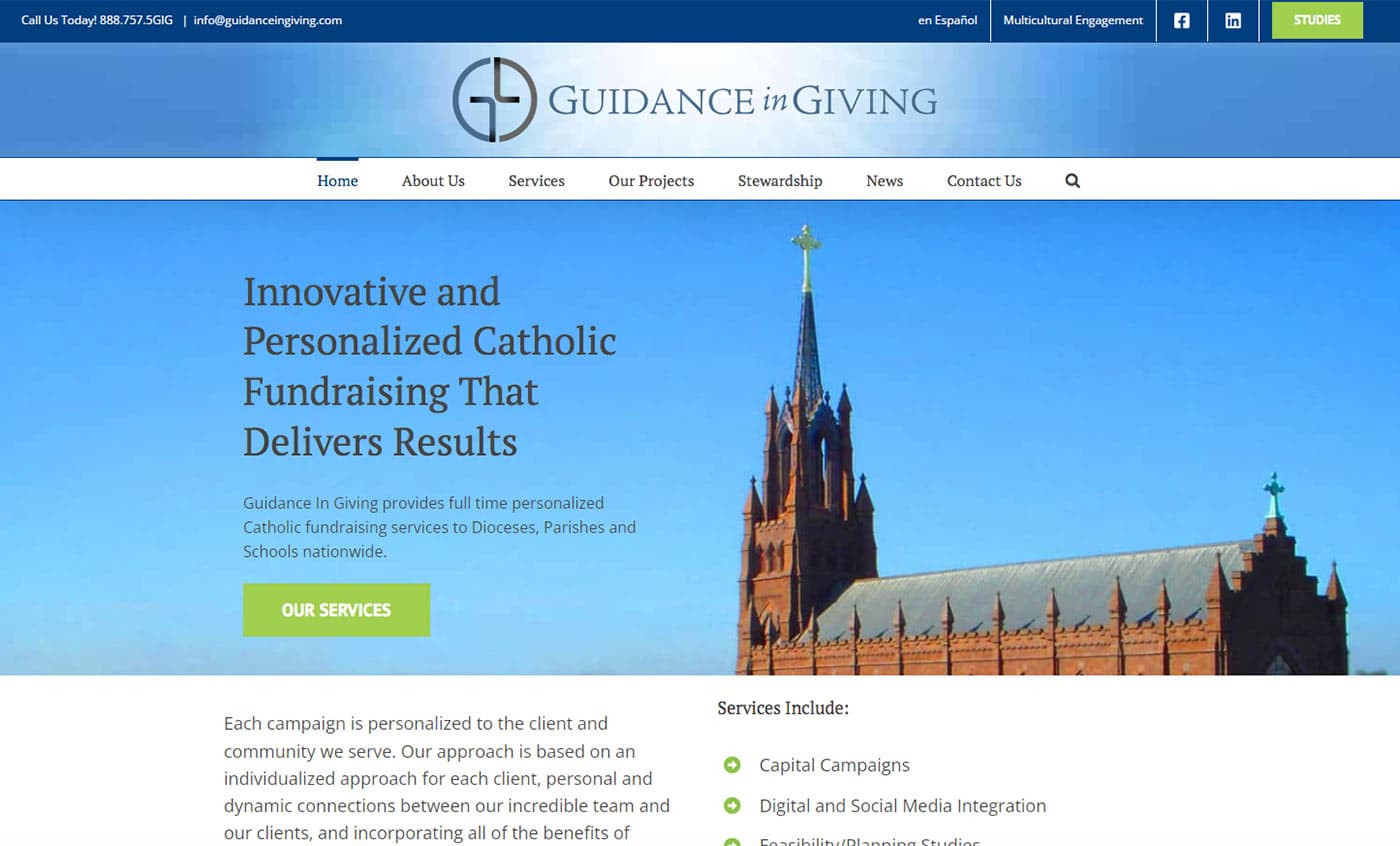 Guidance in Giving Website